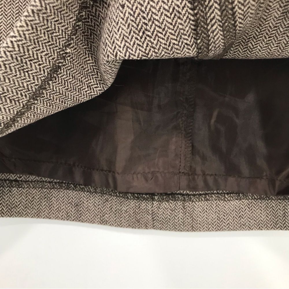Fenn Wright Mason Brown Tweed Belted Mini Skirt - Picture 13 of 15